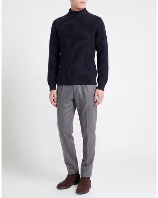 Irish Crone Blue Turtleneck Wool for men