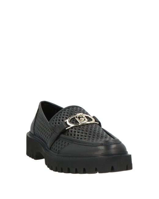 Liu Jo Black Loafers Leather