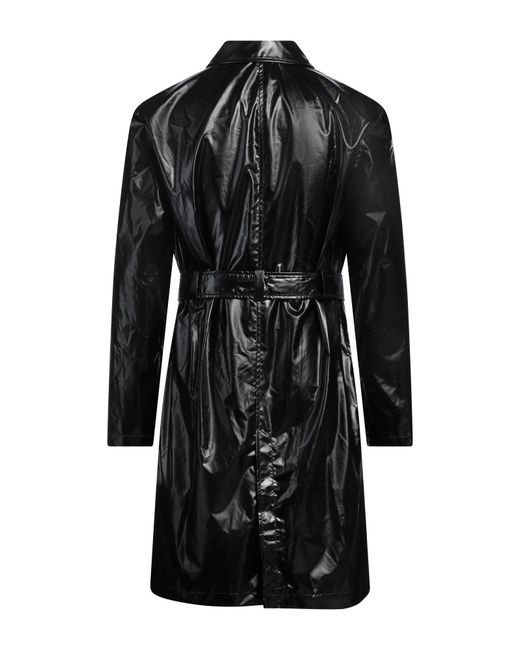 Moschino Black X Smiley World Overcoat & Trench Coat Polyester for men