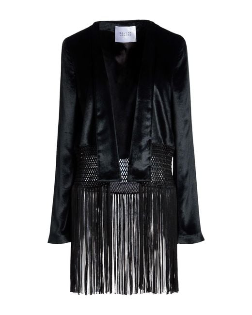 Galvan Black Jacket Viscose, Silk