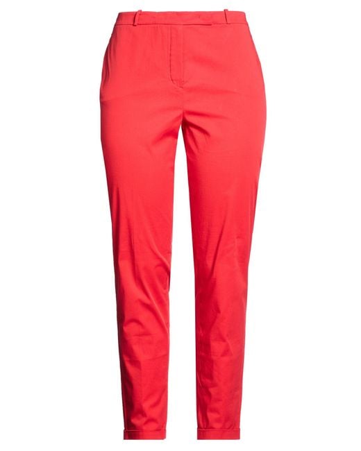 Loro Piana Red Pants Cotton, Elastane