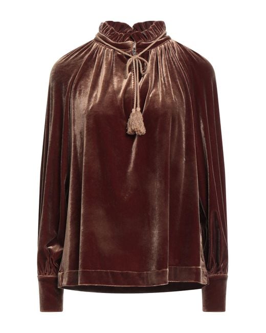 Compagnia Italiana Brown Top Polyester, Elastane