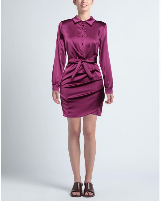 VANESSA SCOTT Purple Mini Dress