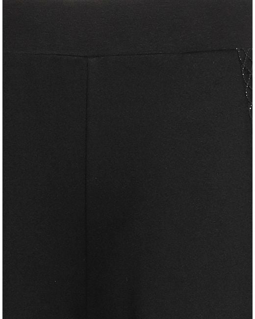 Liu Jo Black Pants Viscose, Polyamide, Elastane