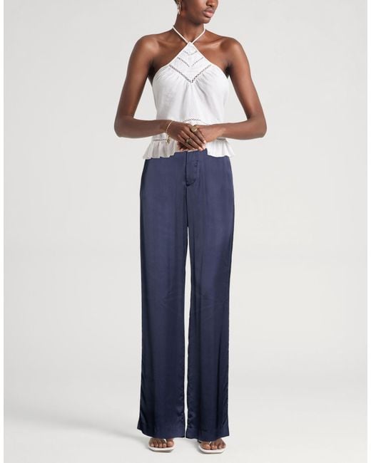 Berwich Blue Midnight Pants Polyester, Elastane