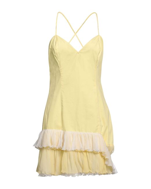 Frankie Morello Yellow Mini Dress