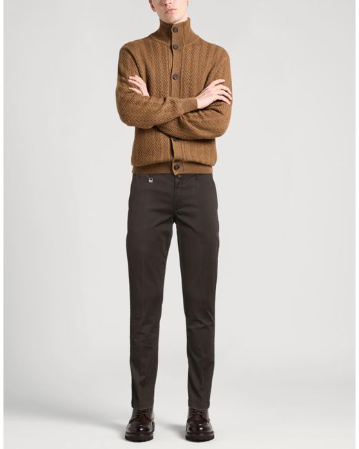 Barbati Gray Pants Cotton, Elastane for men