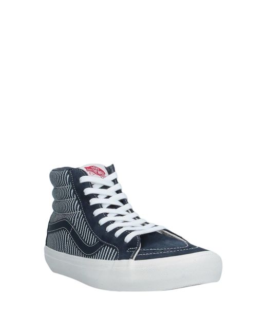 vans high tops blue and black
