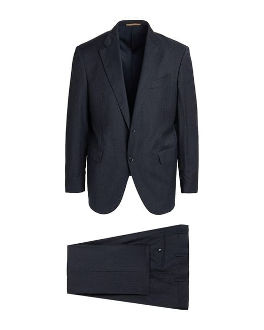 Tagliatore Blue Midnight Suit Virgin Wool, Elastane for men