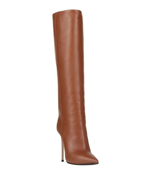Le Silla Brown Tan Boot Leather