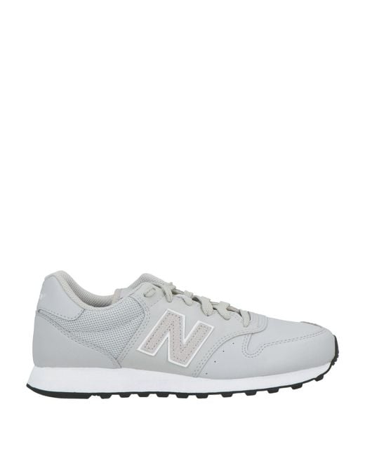 New Balance White Light Sneakers Textile Fibers