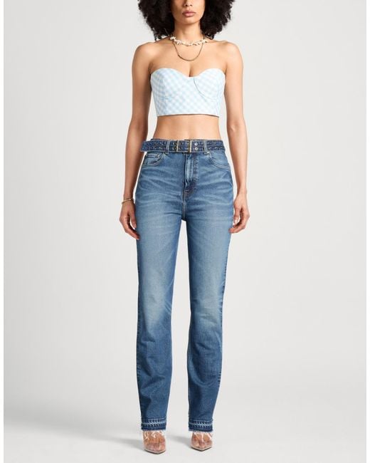 Ganni Blue Jeans Organic Cotton, Viscose, Elastane