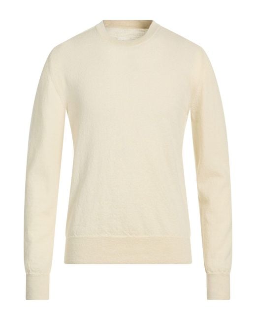 Maison Margiela White Cream Sweater Wool for men