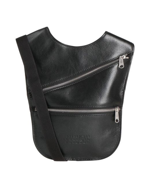 MM6 by Maison Margiela Black Cross-Body Bag Cow Leather