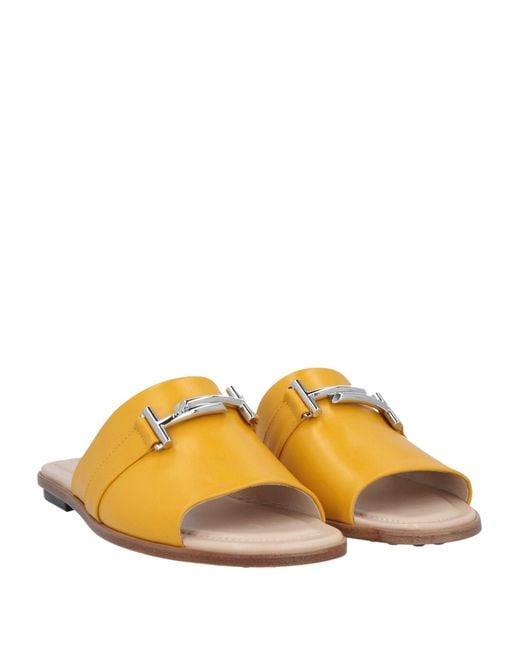 Tod's Yellow Sandals