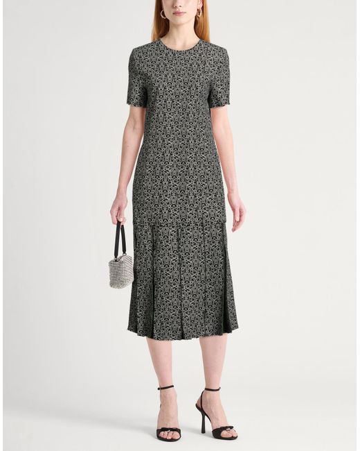 Iceberg Gray Midi Dress Cotton, Polyamide, Polyester, Elastane