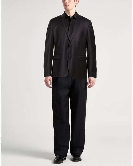 Brian Dales Black Midnight Blazer Wool, Polyester, Elastane for men