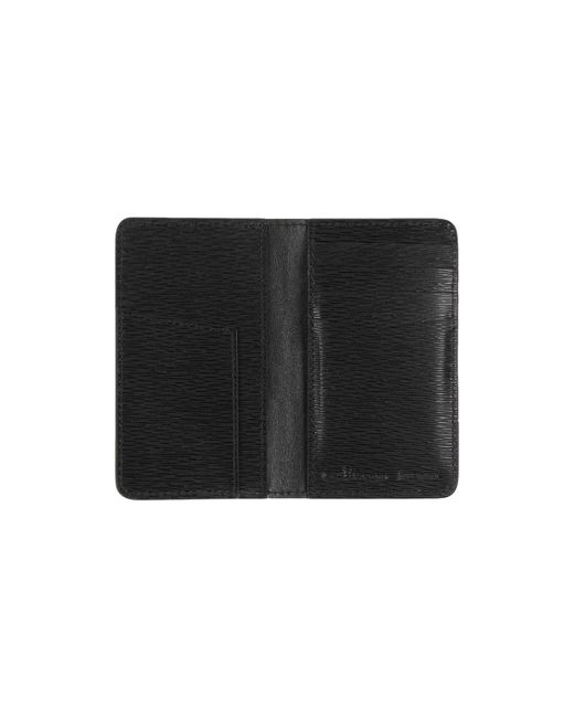 Kiton Black Document Holder Leather for men