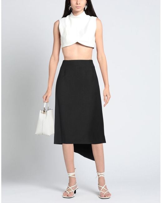 Etro Black Midi Skirt
