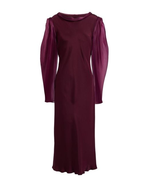 Stephan Janson Purple Midi Dress