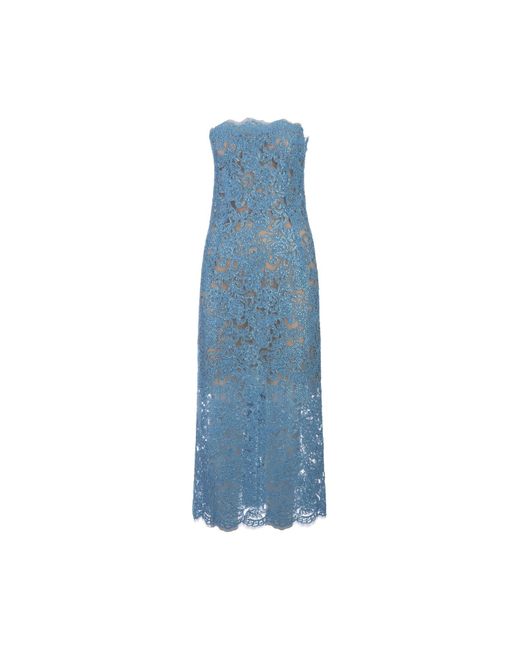 Ermanno Scervino Blue Midi-Kleid