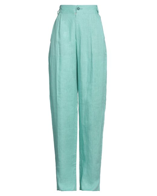 Hevò Green Pants Linen