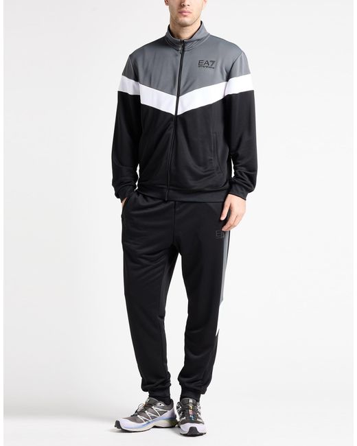 EA7 Black Tracksuit for men