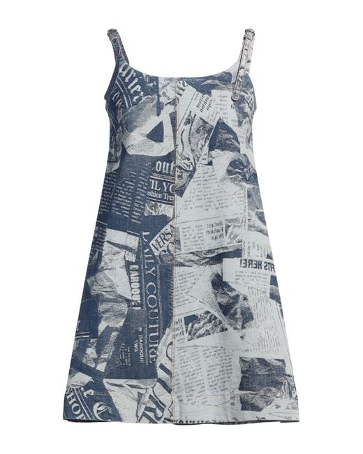 Versace Jeans Couture Blue Mini-Kleid