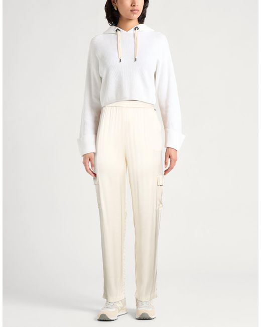 Liu Jo White Ivory Pants Viscose