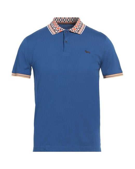 Polo Harmont & Blaine de hombre de color Blue