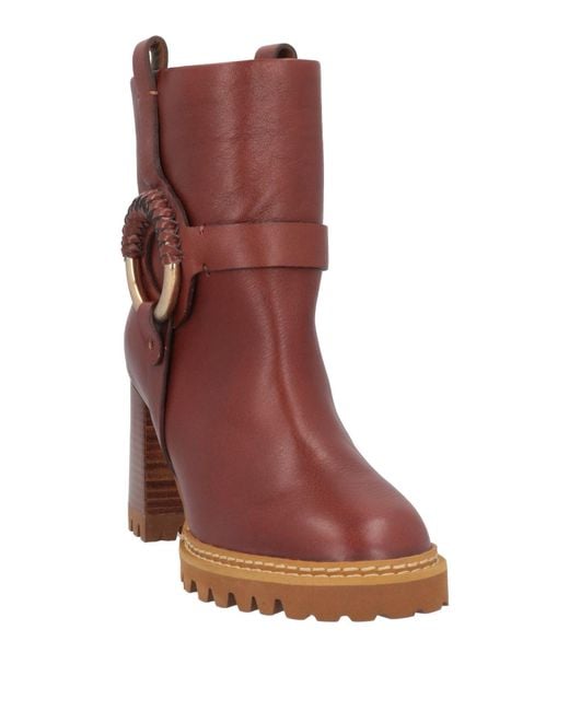 See By Chloé Brown Ankle Boots