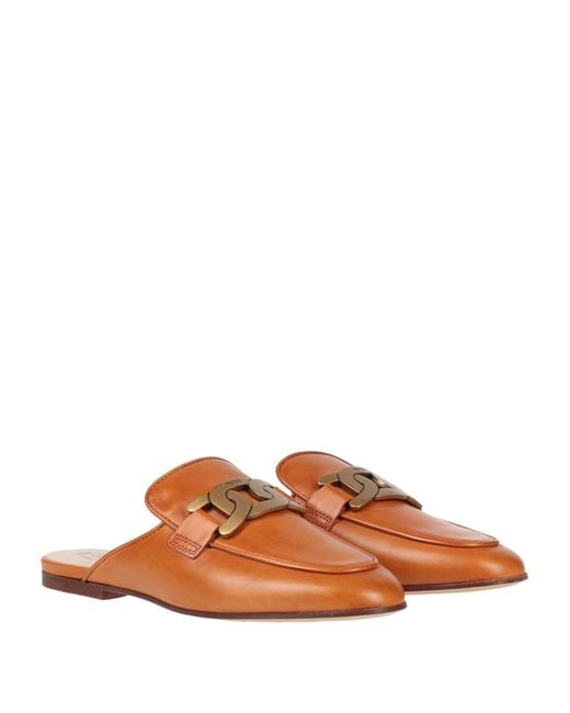 Tod's Brown Mules & Clogs