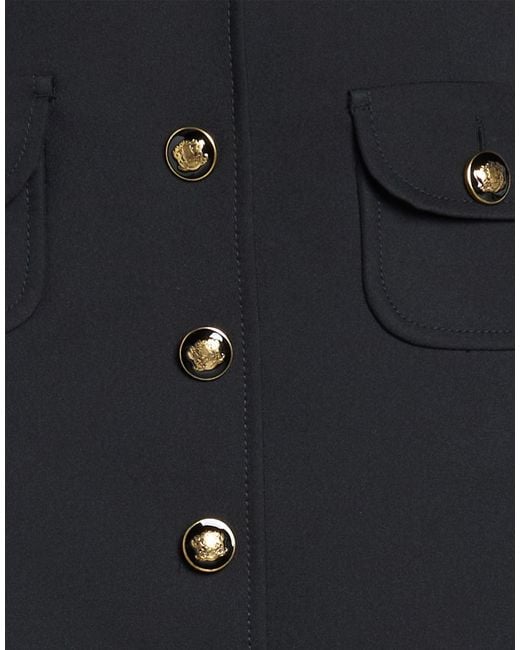 Sandro Black Midi Skirt Polyester, Elastane