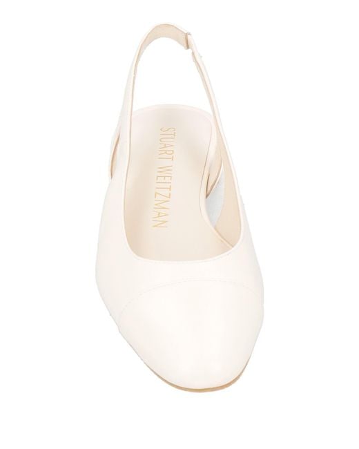 Stuart Weitzman Natural Ballet Flats