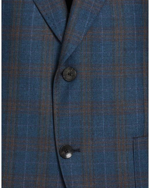 Etro Blue Suit Wool for men