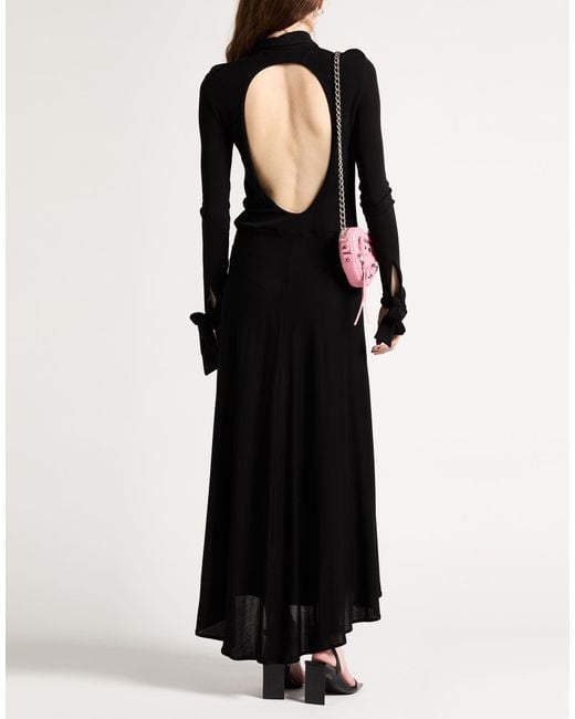 MSGM Black Maxi Dress Viscose