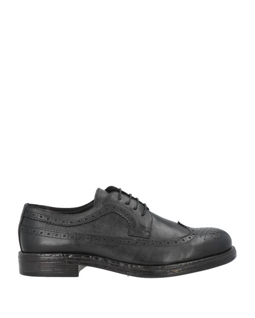 Exton Gray Lace-Up Shoes Leather for men
