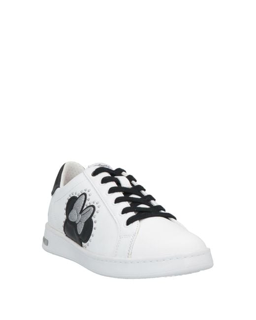 Geox White Trainers