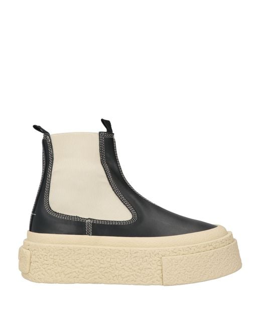 MM6 by Maison Martin Margiela Natural Ankle Boots