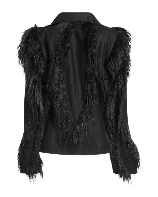Alberta Ferretti Black Jacket Wool, Polyamide
