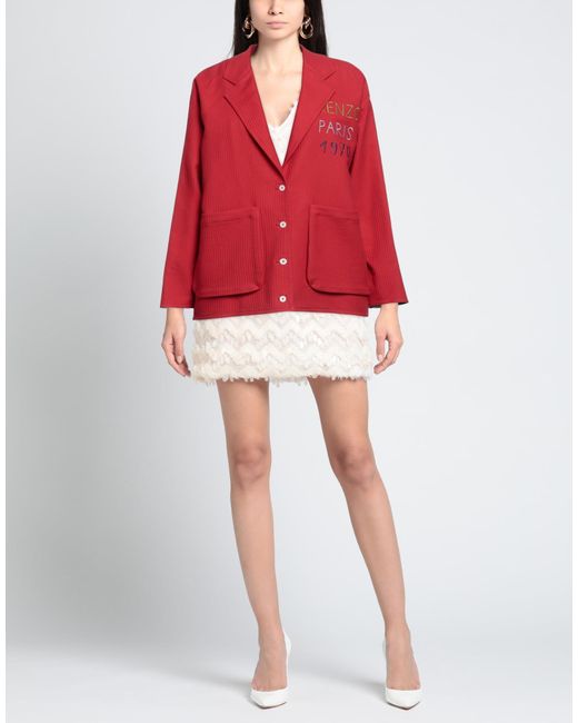 KENZO Red Suit Jacket