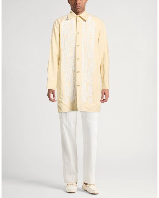 Jil Sander Natural Shirt Linen, Glass for men