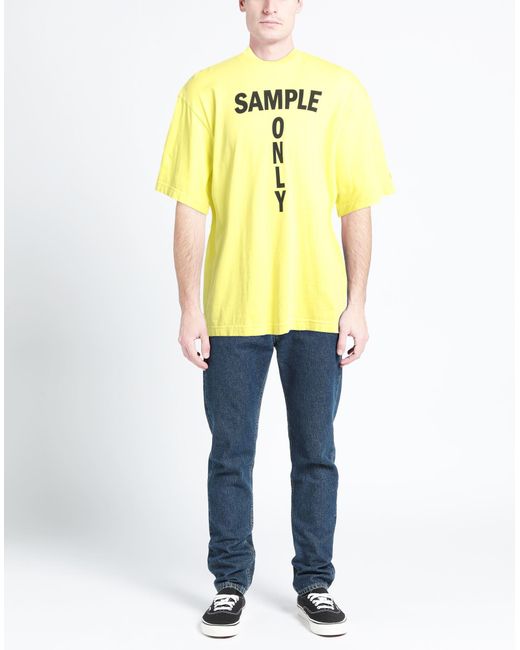 Acne Yellow T-shirt for men