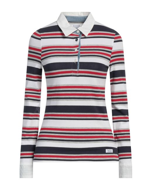 Woolrich Red Polo Shirt Cotton, Elastane