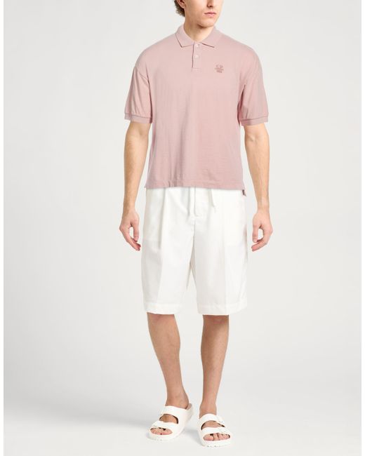 C P Company Pink Polo Shirt Cotton for men
