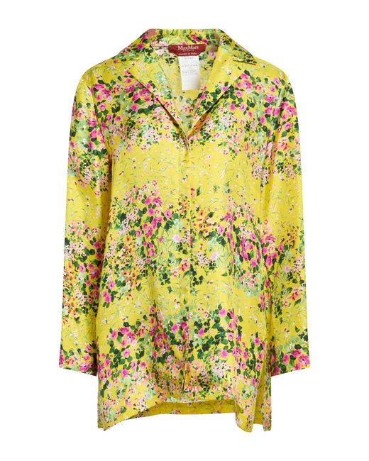 Max Mara Yellow Shirt Silk
