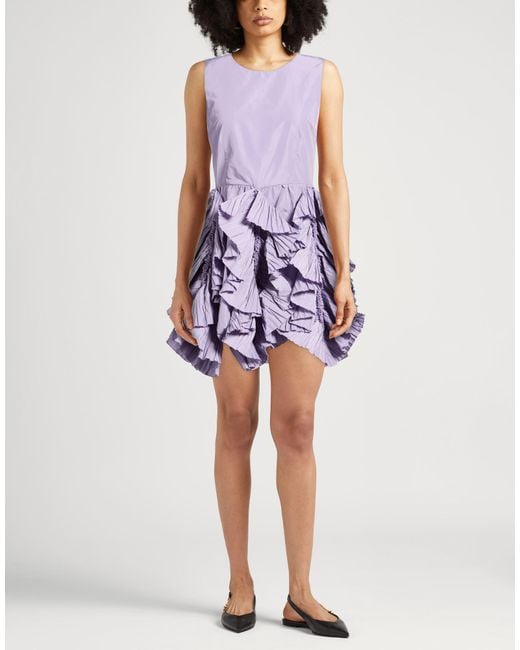 Suoli Purple Mini Dress