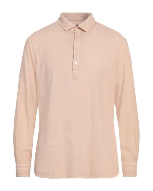 Messagerie Natural Patrizio Piscaglia Blush Shirt Cotton for men