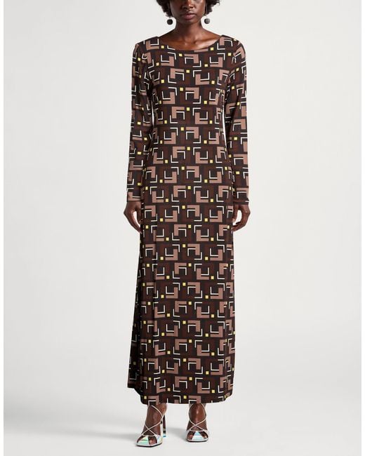Maliparmi Brown Maxi Dress