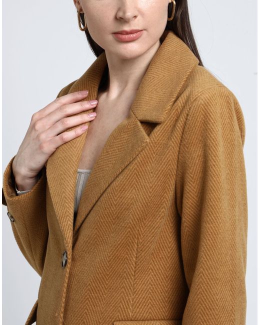 ONLY Coat in Natural | Lyst UK